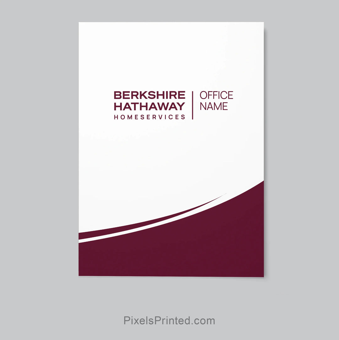 Berkshire Hathaway realtor presentation folder for client meetings