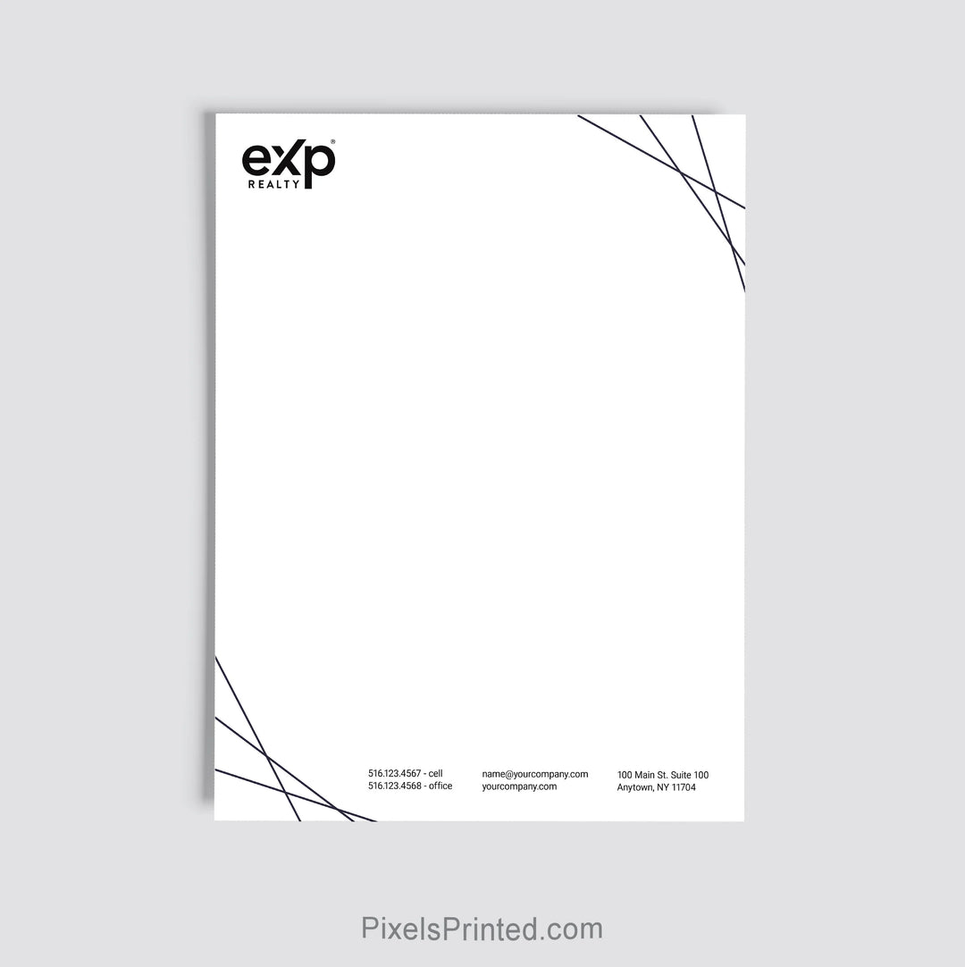 eXp Realty real estate office letterhead personalized for brokerage use