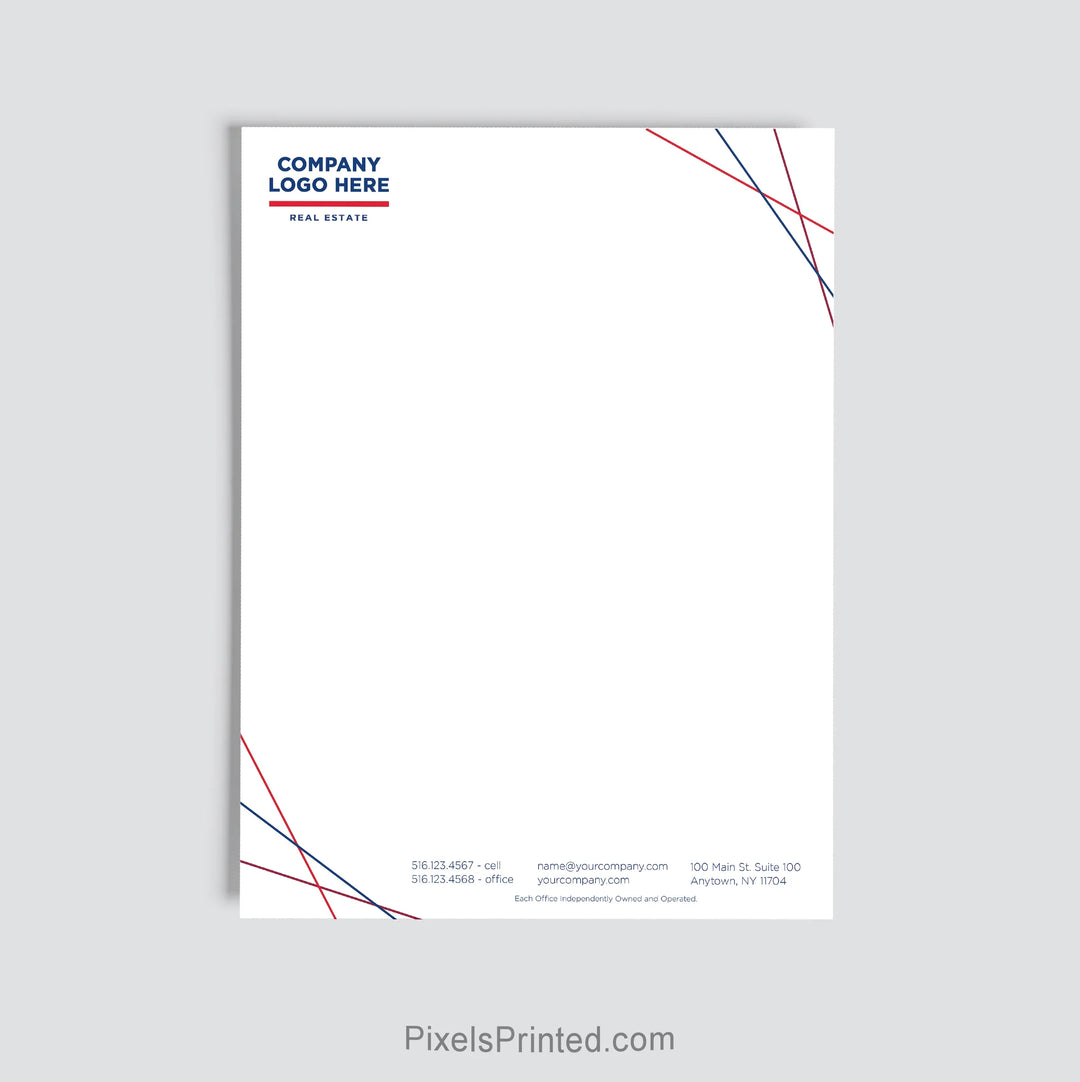 ERA Real Estate office letterhead personalized for brokerage use