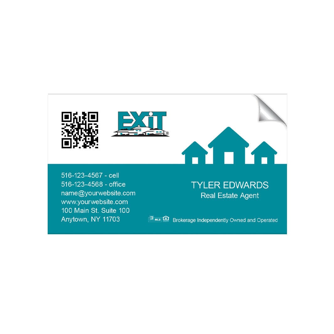EXIT realty business card stickers