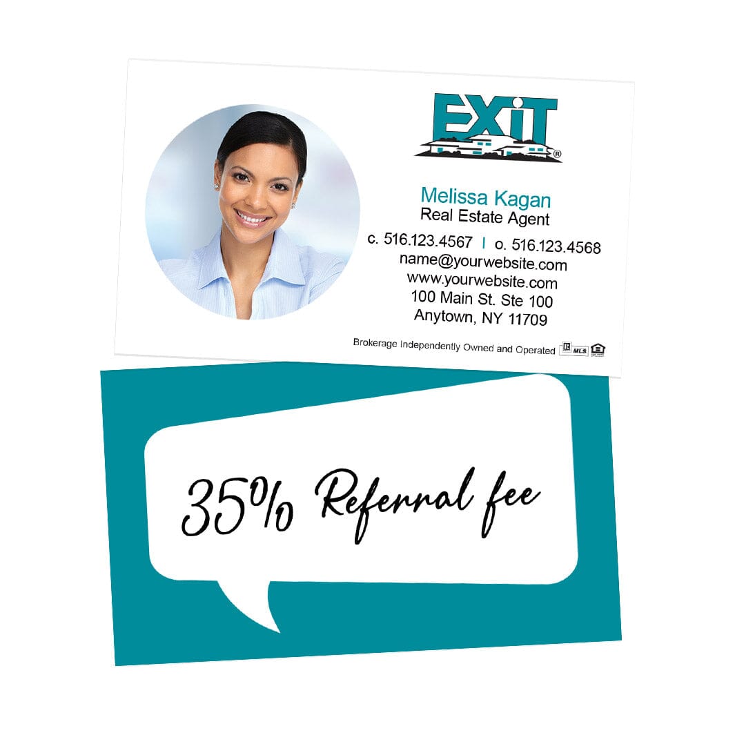 EXIT realty referral business cards