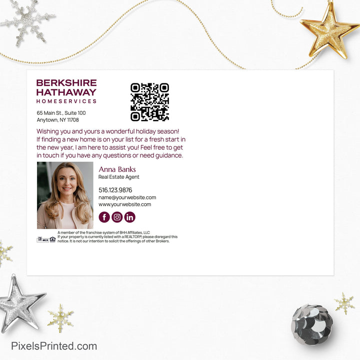 Berkshire Hathaway real estate New Year postcards 1