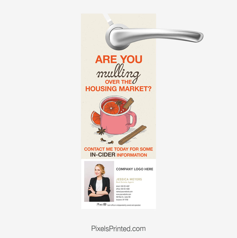 Century 21 real estate fall autumn door hangers