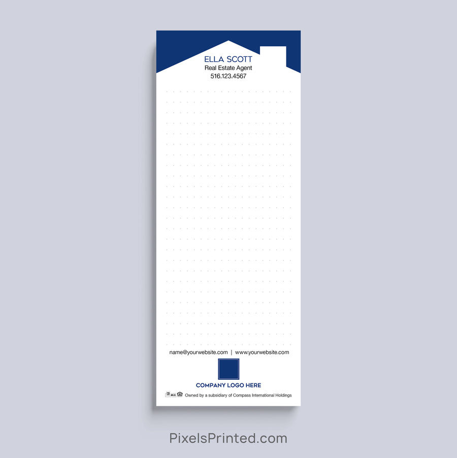 Personalized Coldwell Banker bullet journal realtor notepad with house design