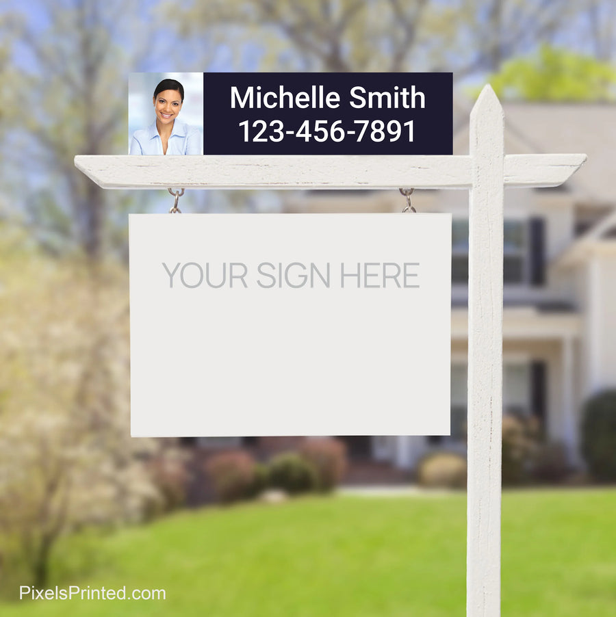 EXP realty name and phone number real estate sign riders