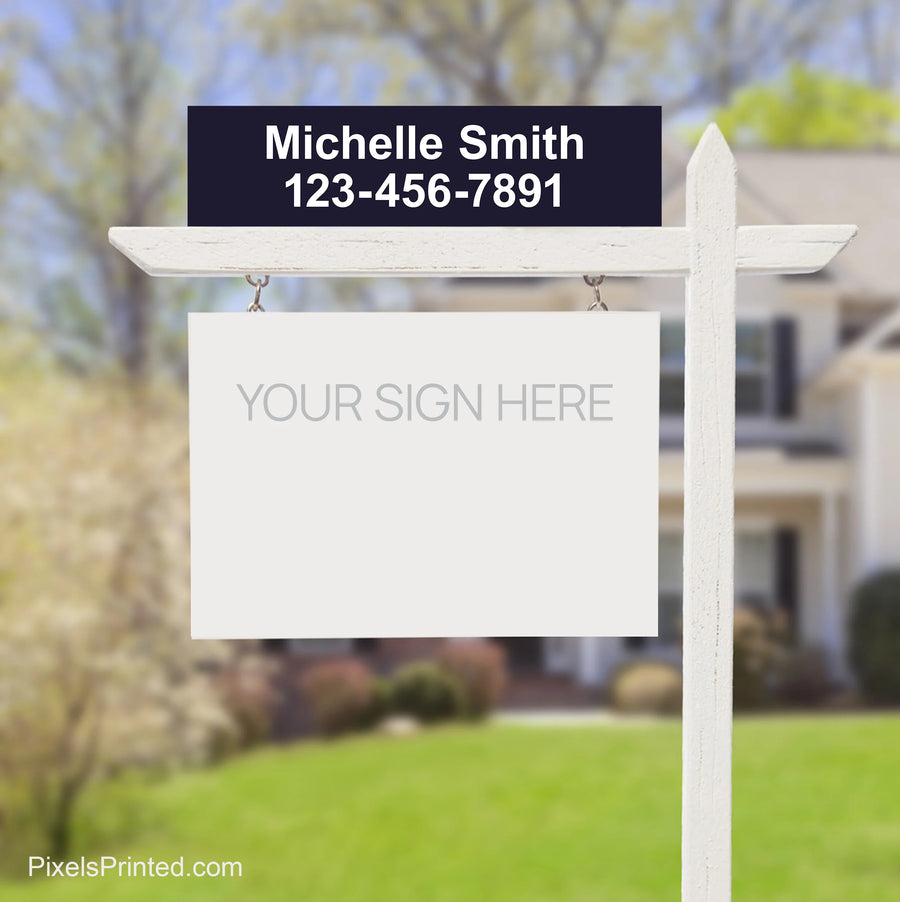 name and phone number real estate sign riders