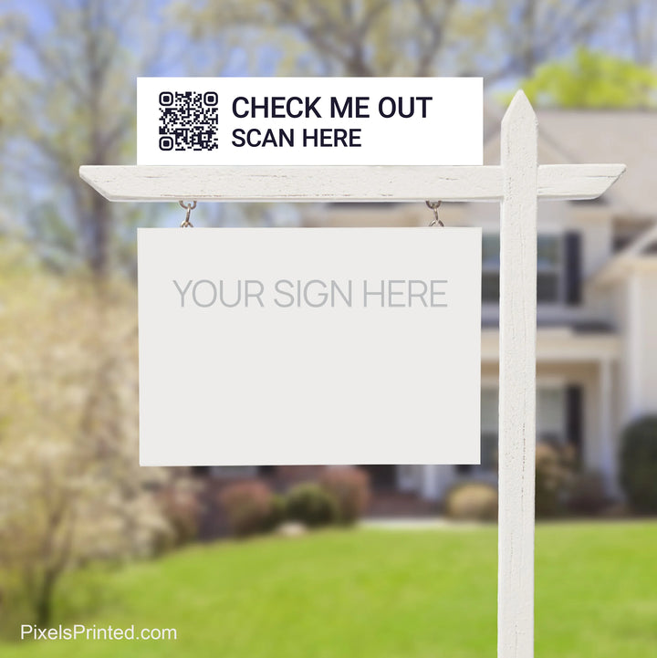EXP realty QR code sign riders 