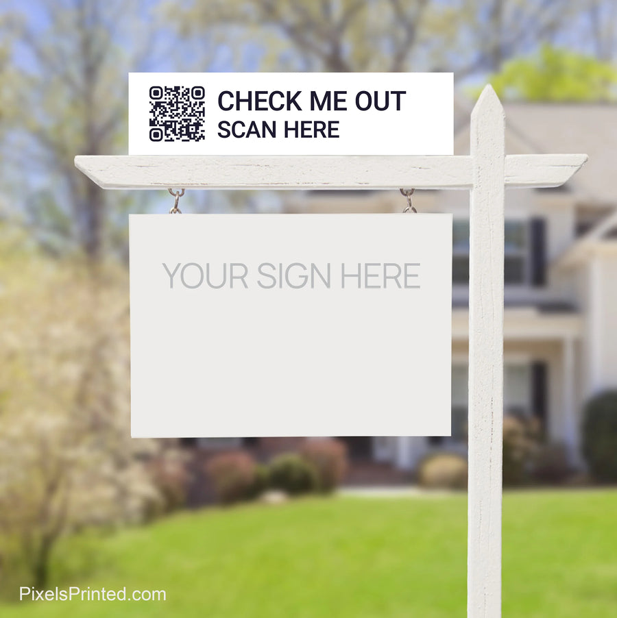 EXP realty QR code sign riders 