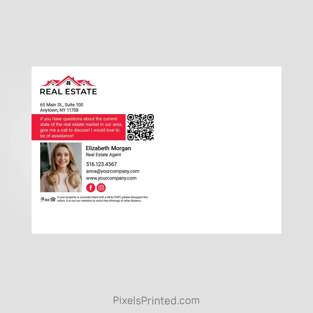 Independent real estate summer maintenance postcards, hello neighbor mailers, new agent postcards