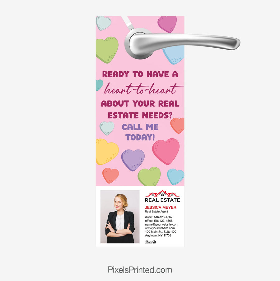 Valentine's Day Real Estate Door Hanger - PixelsPrinted