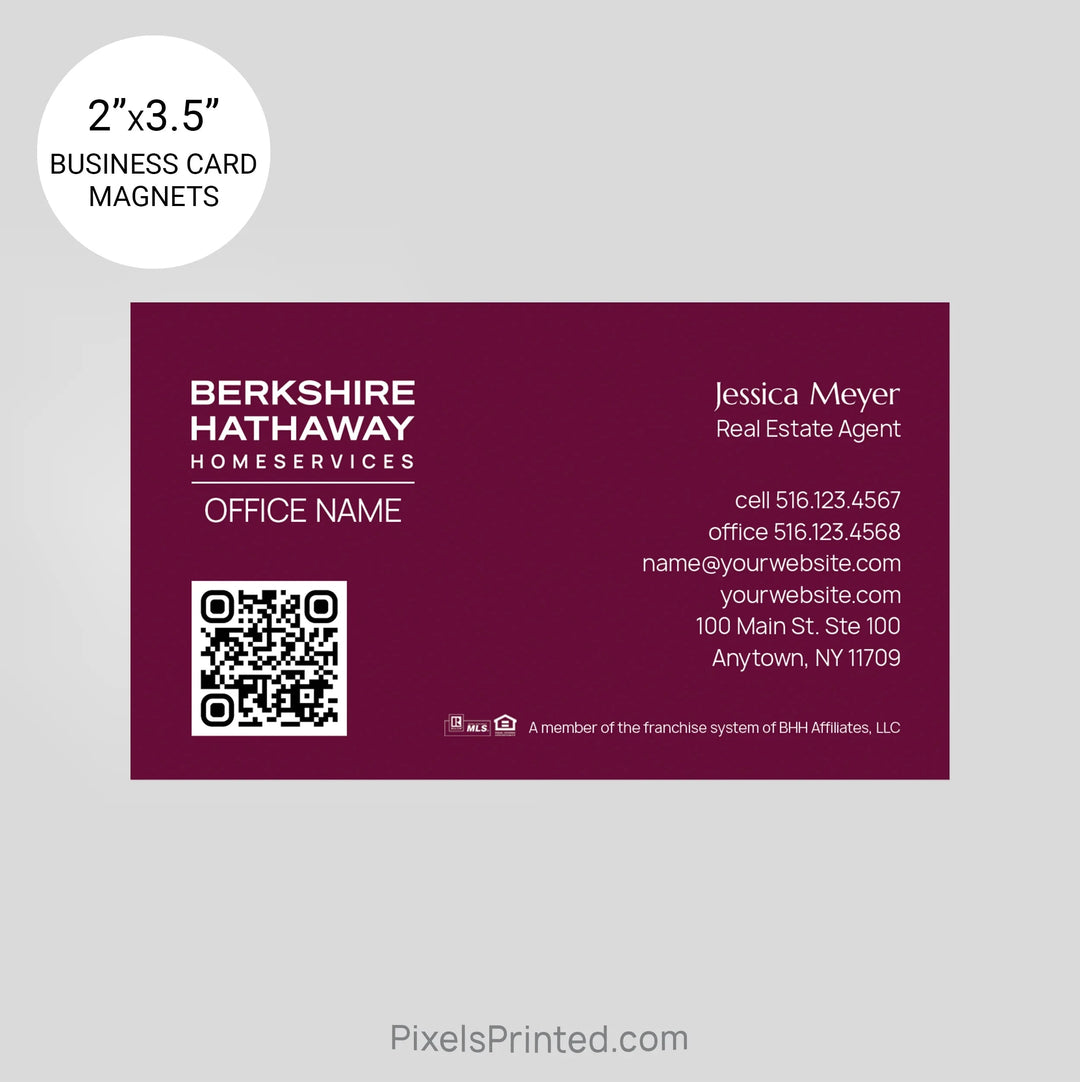 Berkshire Hathaway business card magnets PixelsPrinted 
