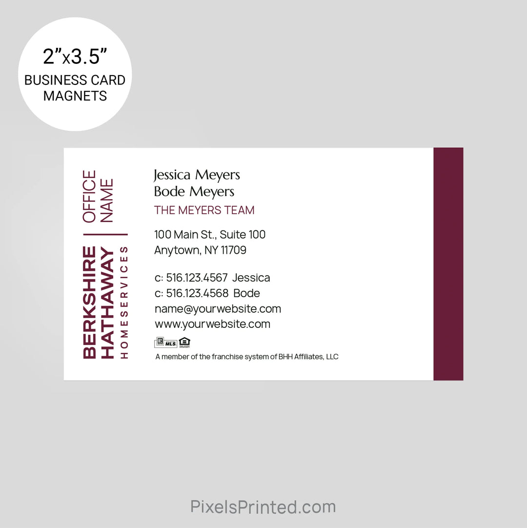 Berkshire Hathaway business card magnets PixelsPrinted 