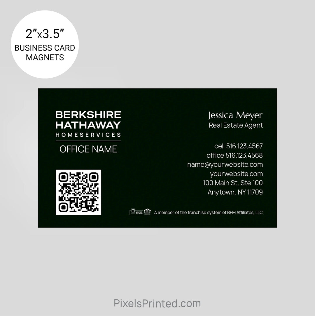 Berkshire Hathaway business card magnets PixelsPrinted 