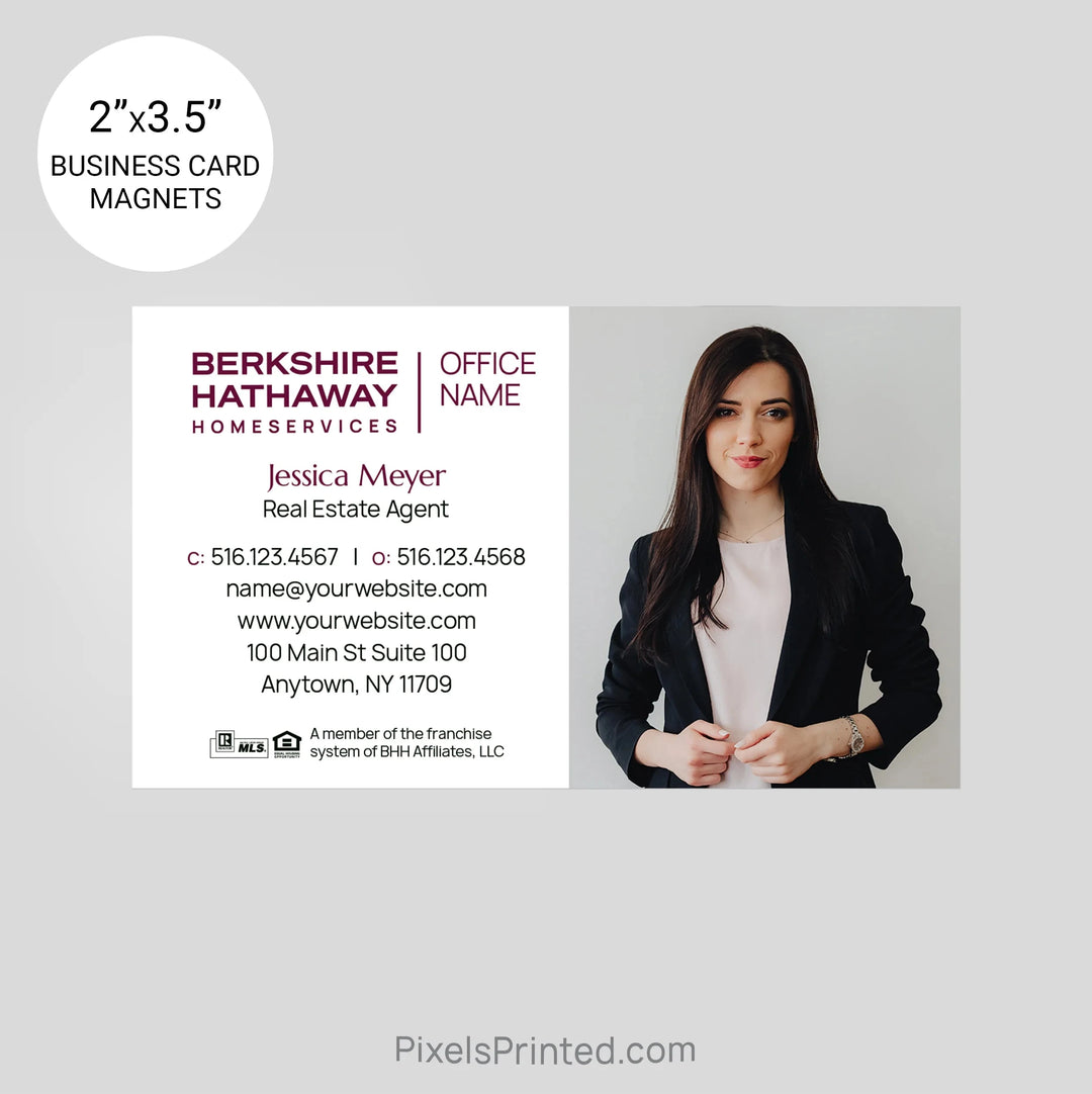 Berkshire Hathaway business card magnets PixelsPrinted 