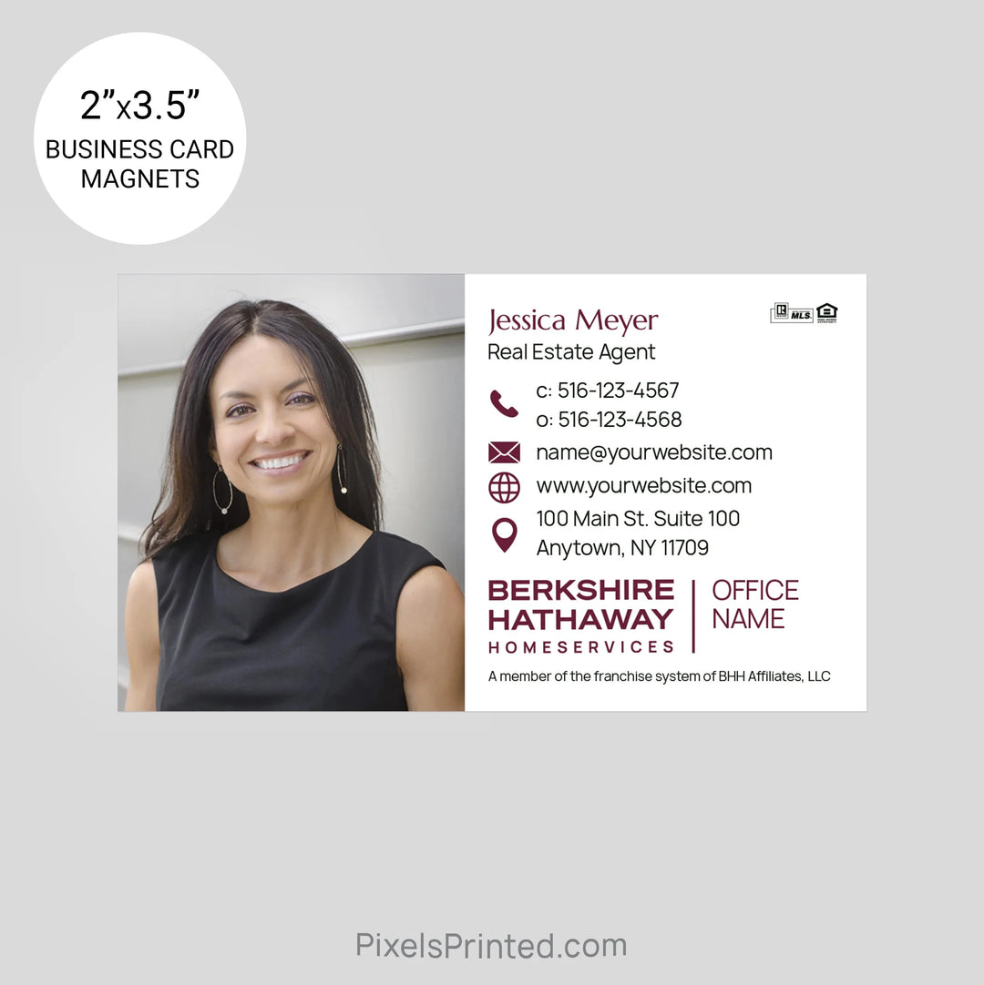 Berkshire Hathaway business card magnets PixelsPrinted 