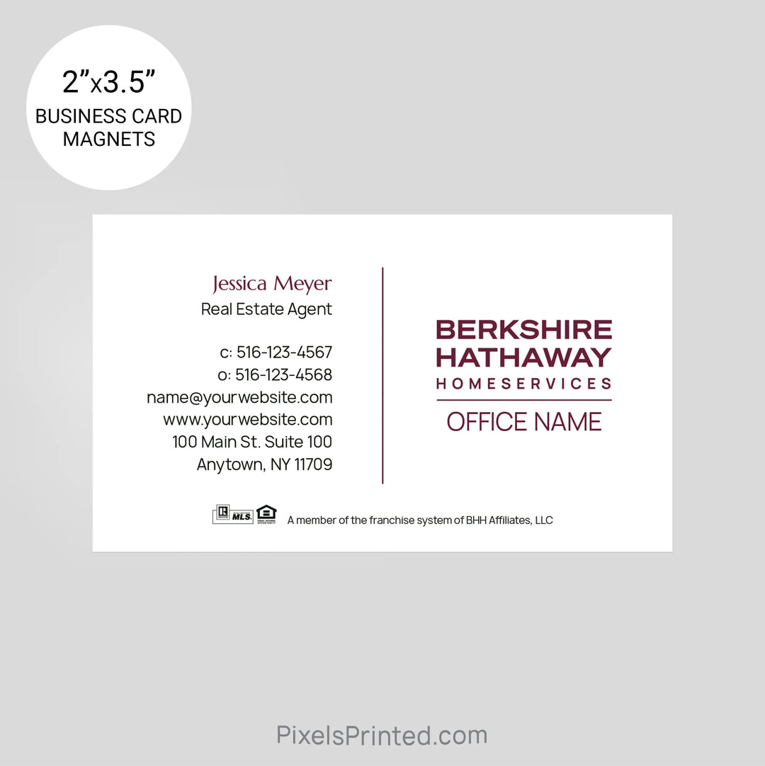 Berkshire Hathaway business card magnets PixelsPrinted 
