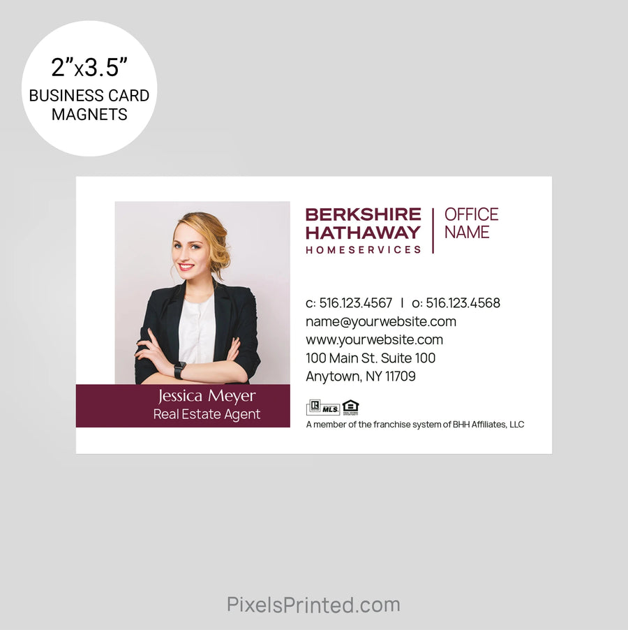 Berkshire Hathaway business card magnets PixelsPrinted 