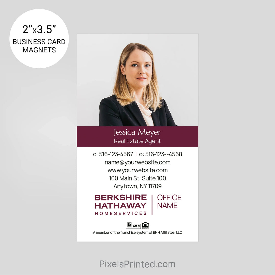 Berkshire Hathaway business card magnets PixelsPrinted 