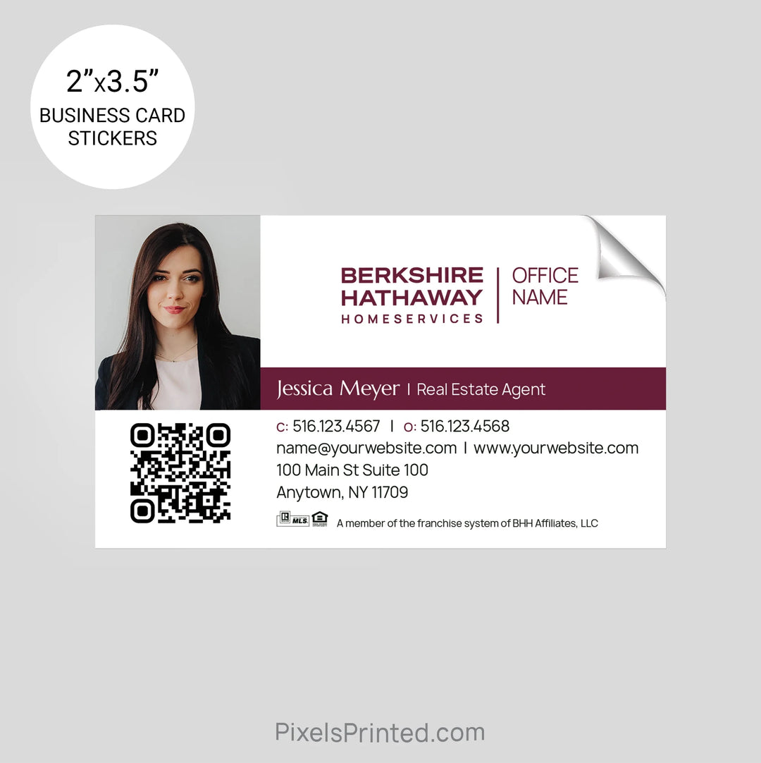 Berkshire Hathaway business card stickers PixelsPrinted 