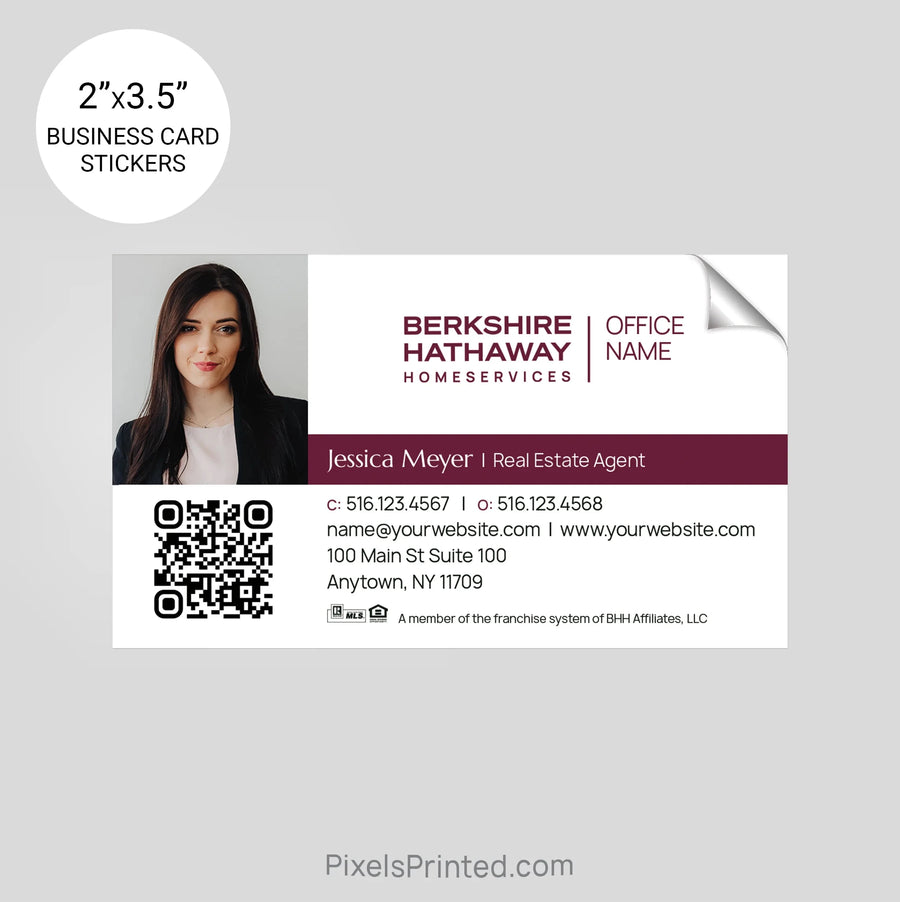 Berkshire Hathaway business card stickers PixelsPrinted 