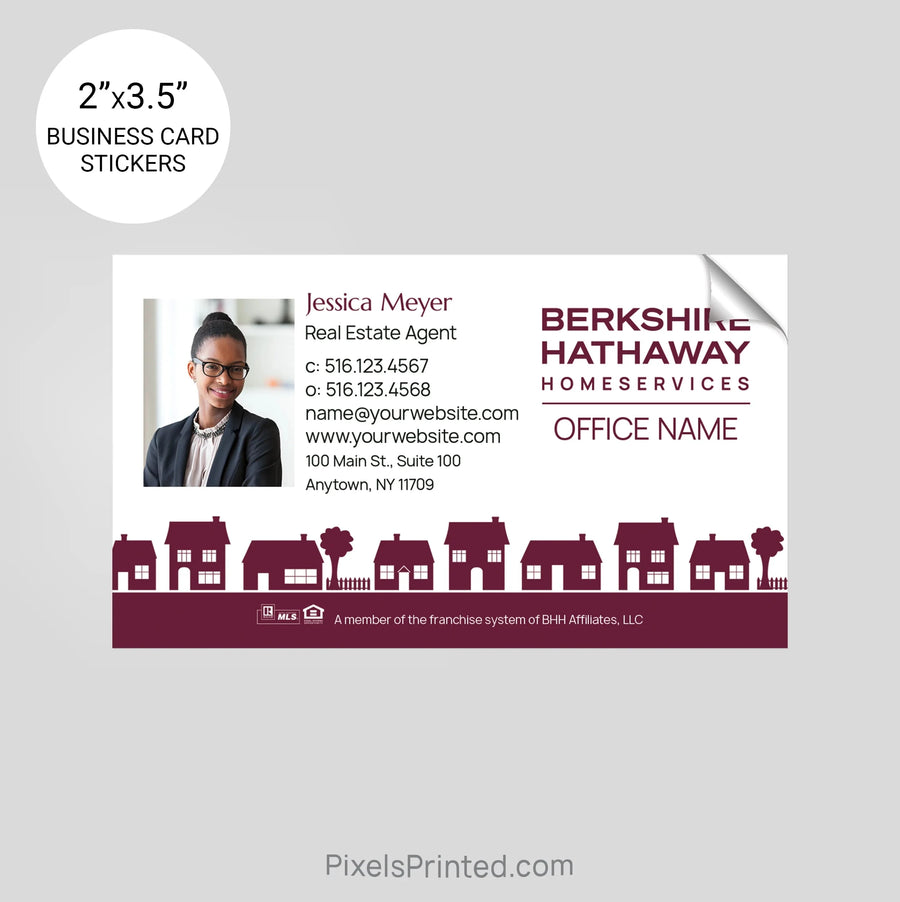 Berkshire Hathaway business card stickers PixelsPrinted 