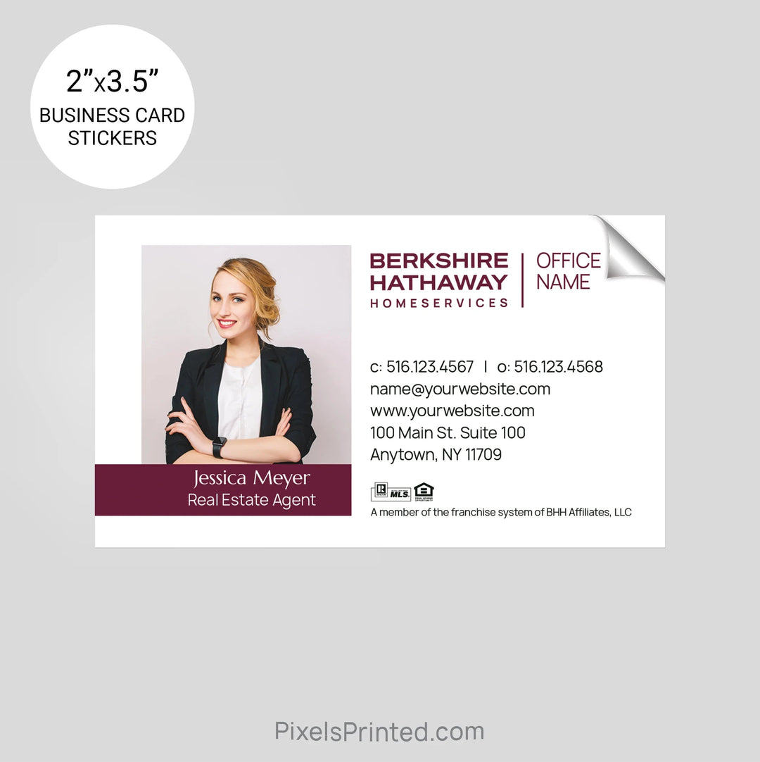 Berkshire Hathaway business card stickers PixelsPrinted 