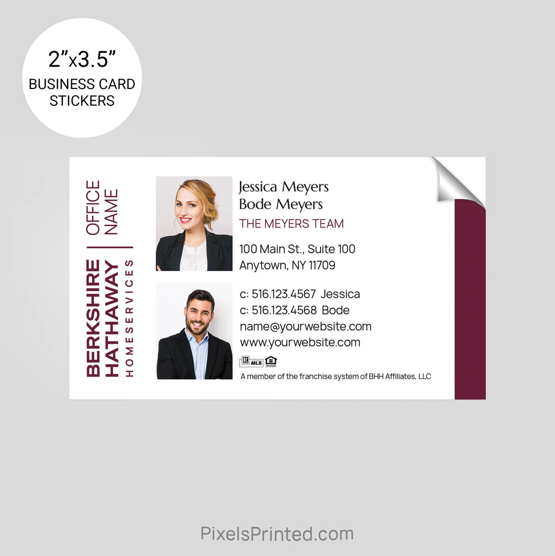Berkshire Hathaway business card stickers PixelsPrinted 