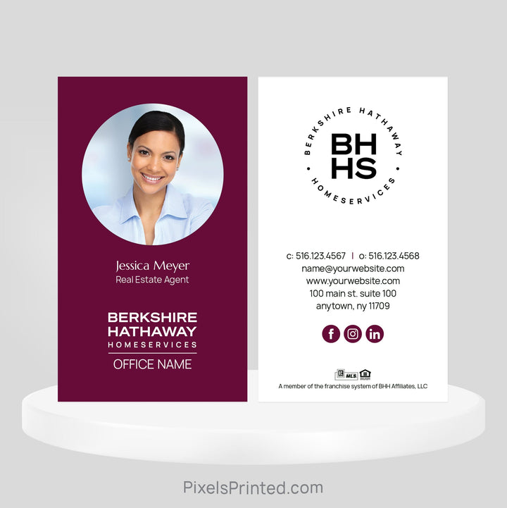 Berkshire Hathaway business cards Business Cards PixelsPrinted 