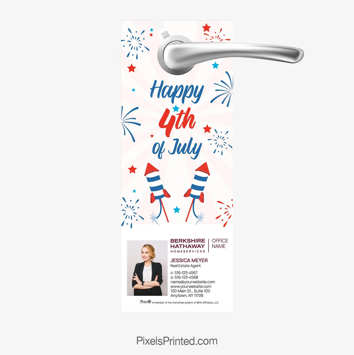 Berkshire Hathaway Celebrate Community Door Hanger PixelsPrinted 