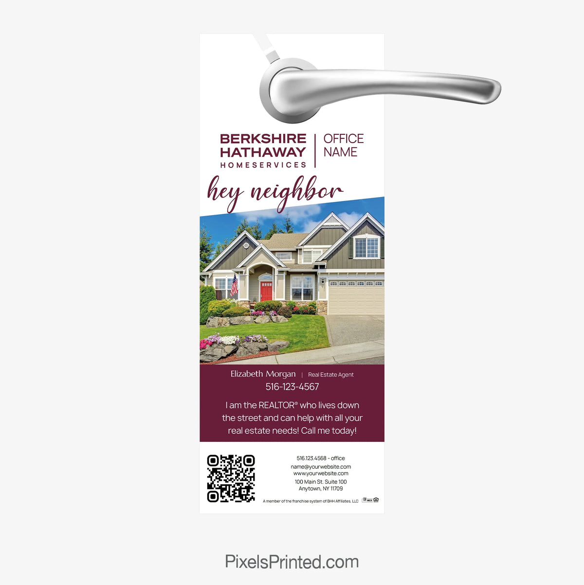 Berkshire Hathaway door hangers PixelsPrinted 