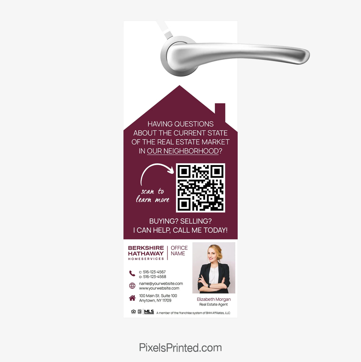 Berkshire Hathaway door hangers PixelsPrinted 