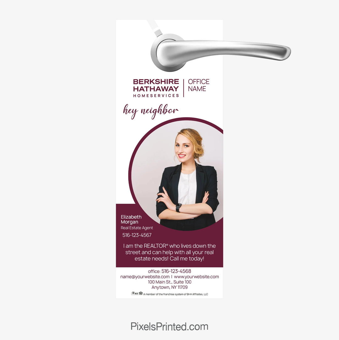 Berkshire Hathaway door hangers PixelsPrinted 