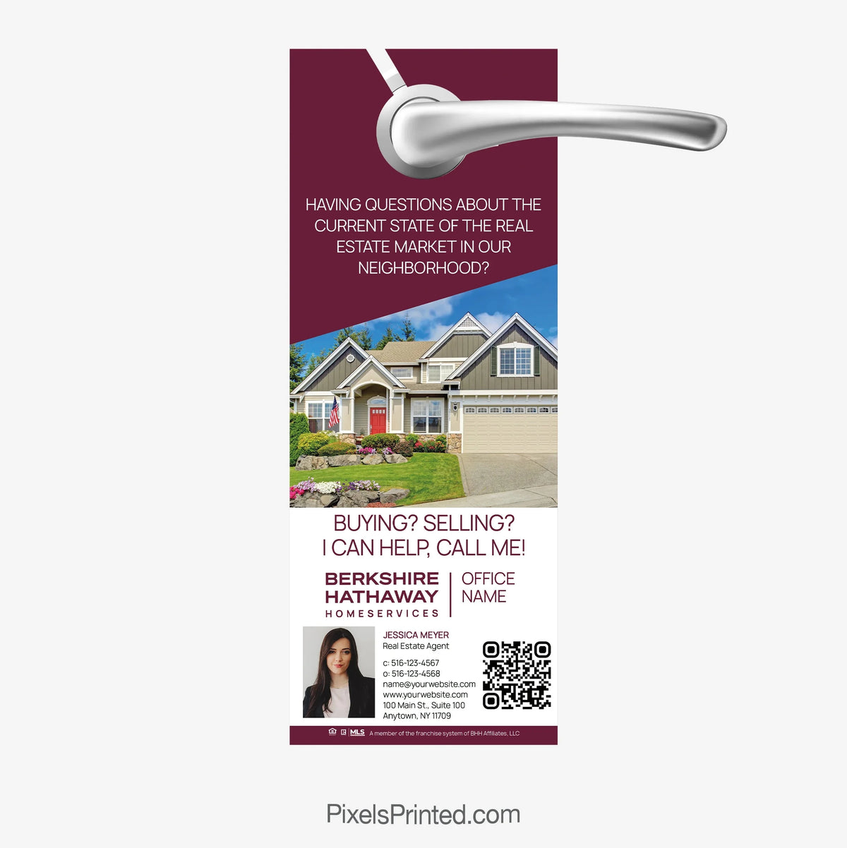 Berkshire Hathaway door hangers PixelsPrinted 