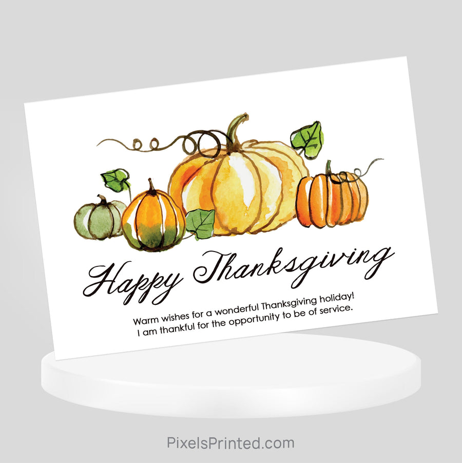 Berkshire Hathaway Fall Thanksgiving postcards PixelsPrinted 