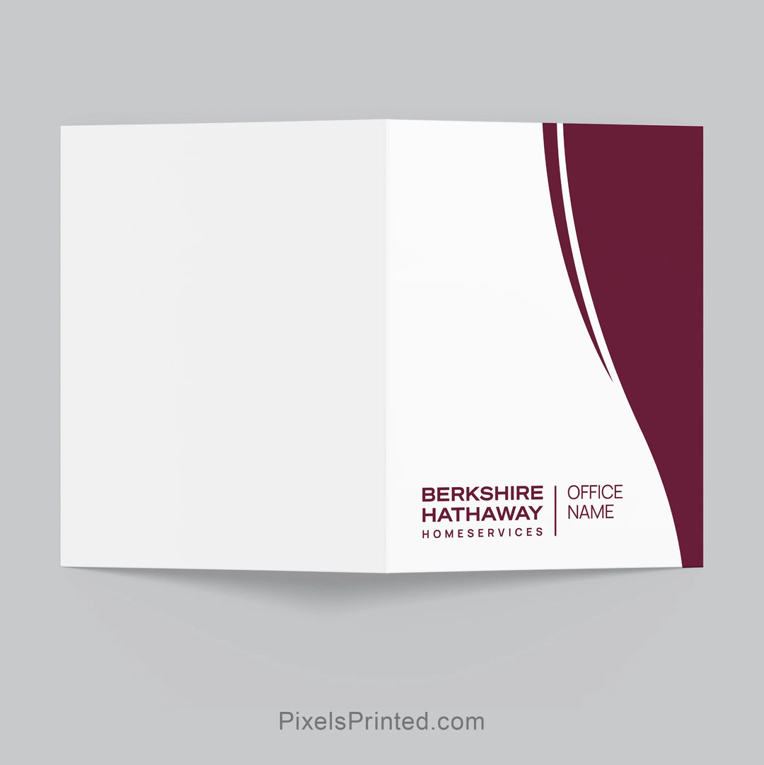 elegant Berkshire Hathaway real estate agent marketing folder