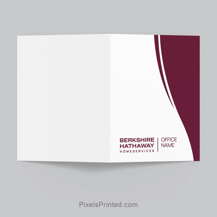 elegant Berkshire Hathaway real estate agent marketing folder