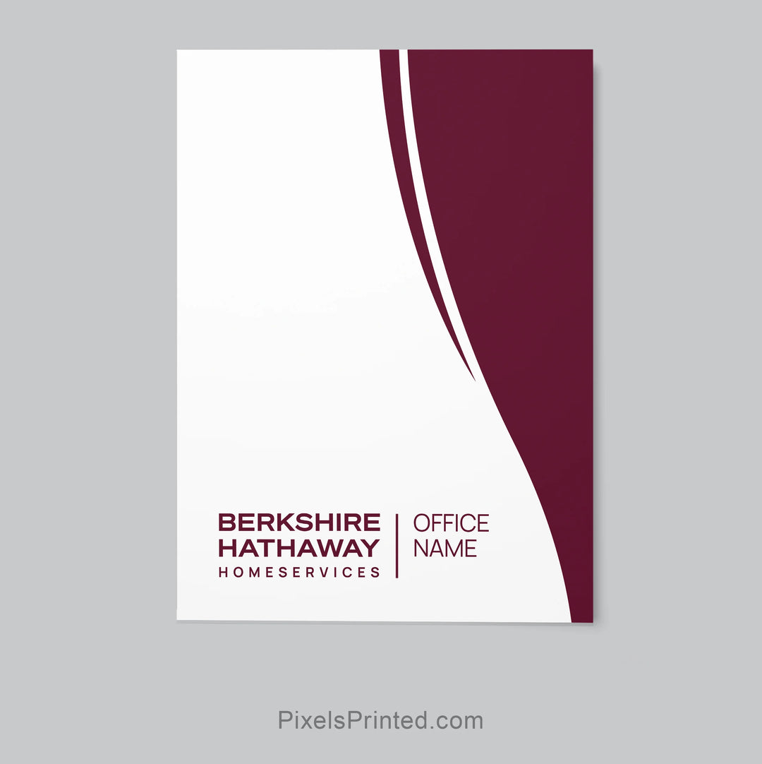 modern Berkshire Hathaway real estate agent folder