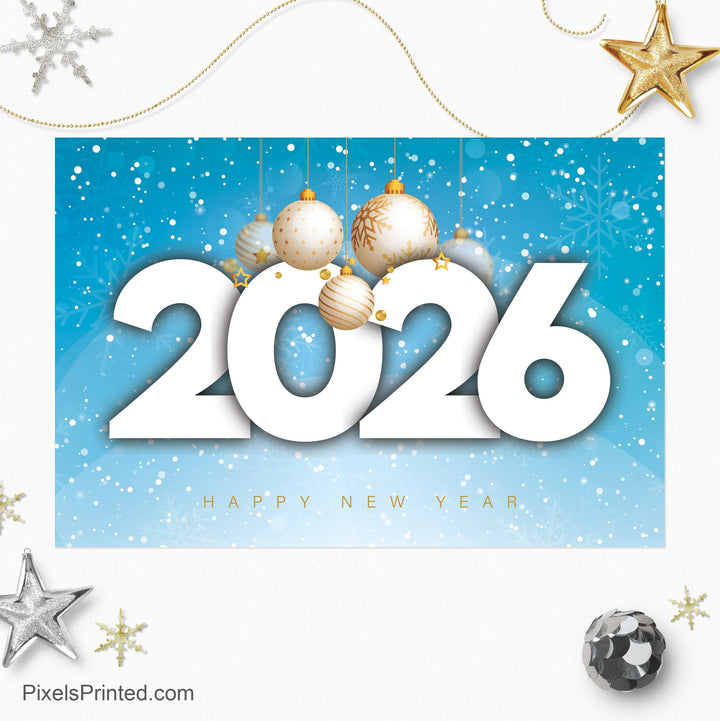 Berkshire Hathaway New Year postcards PixelsPrinted 