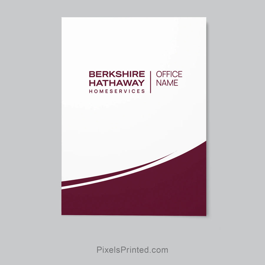 Berkshire Hathaway HomeServices real estate presentation folder
