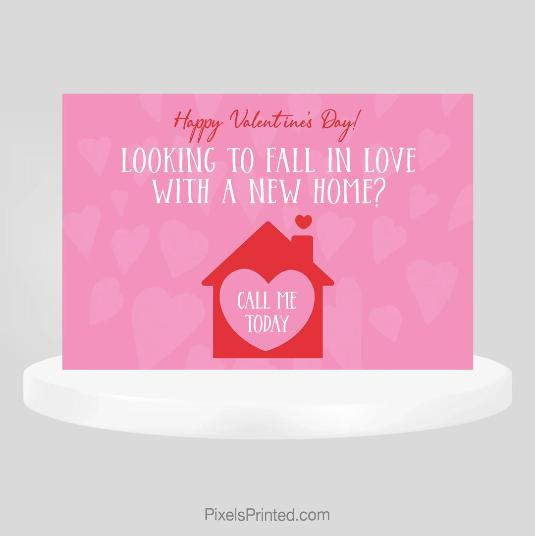 Berkshire Hathaway real estate Valentine’s Day new home postcard PixelsPrinted 