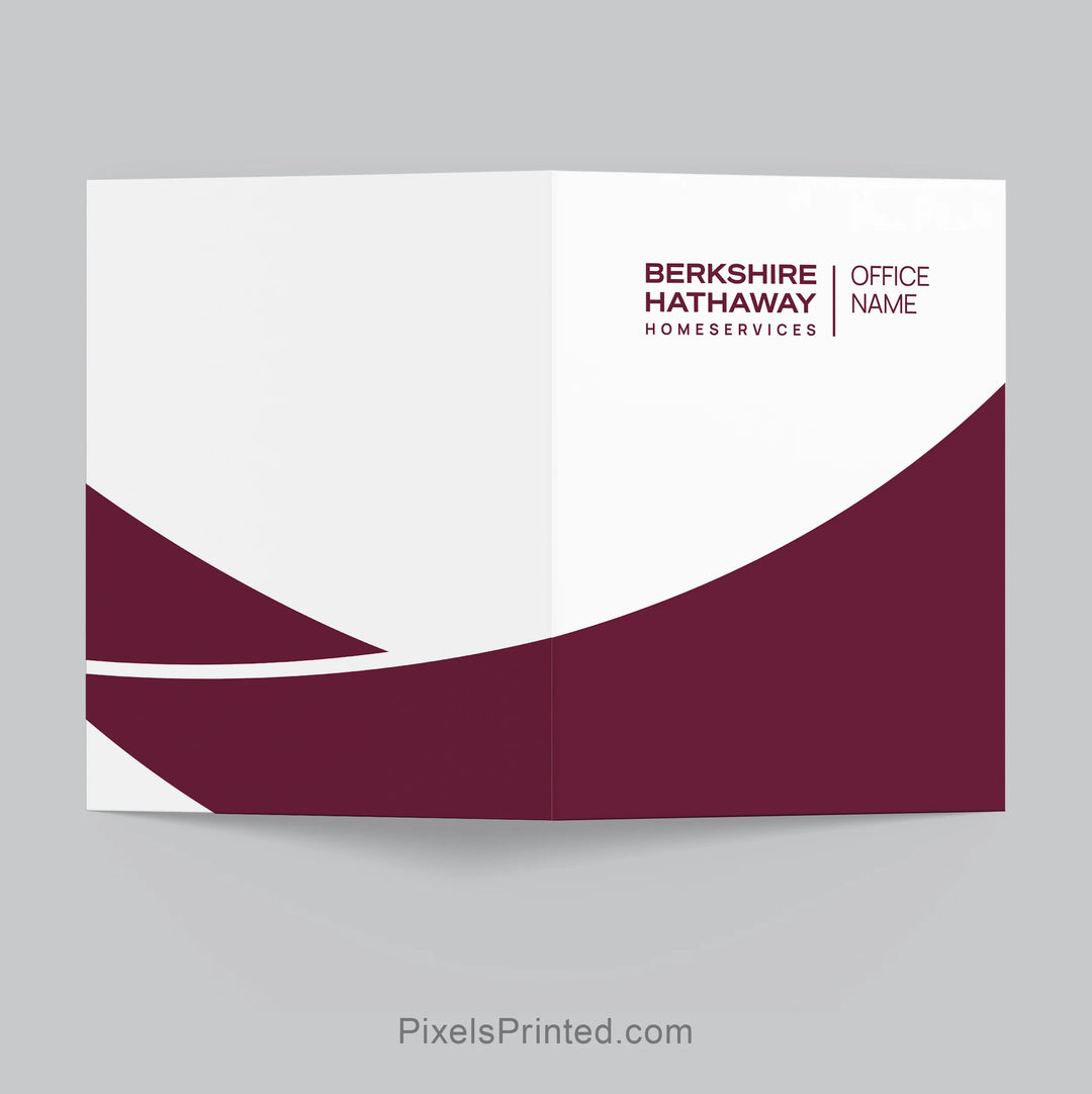 custom Berkshire Hathaway listing presentation folder for real estate agents