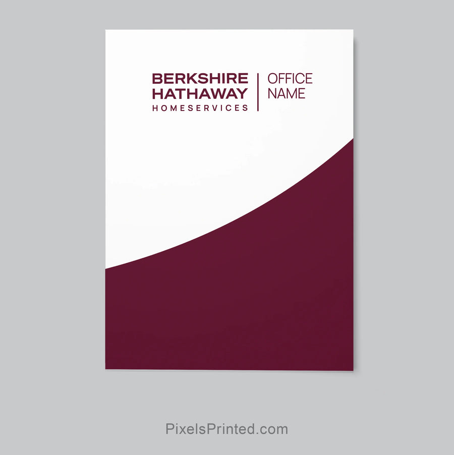 Berkshire Hathaway listing presentation folder for real estate agents