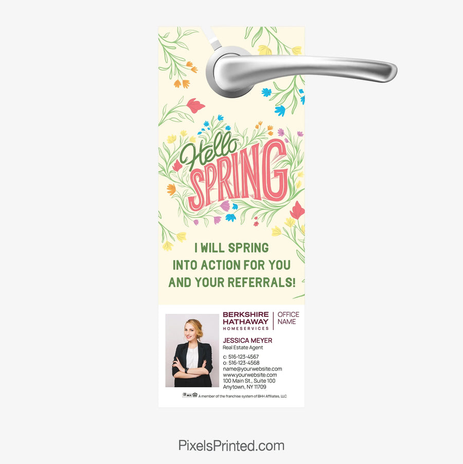Berkshire Hathaway spring agent introduction door hanger PixelsPrinted 