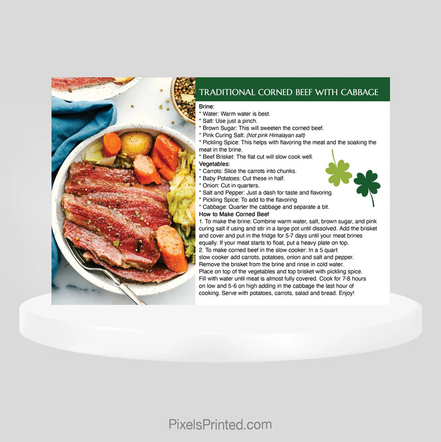 Berkshire Hathaway St Patrick’s Day recipe postcards PixelsPrinted 