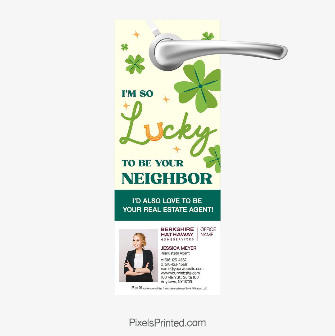 Berkshire Hathaway St. Patricks's Day door hangers PixelsPrinted 