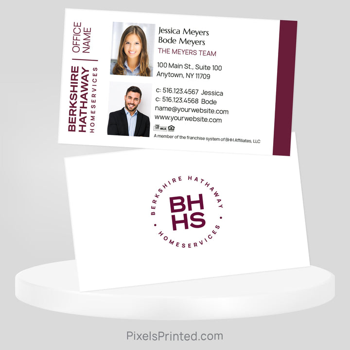 Berkshire Hathaway team business cards Business Cards PixelsPrinted 