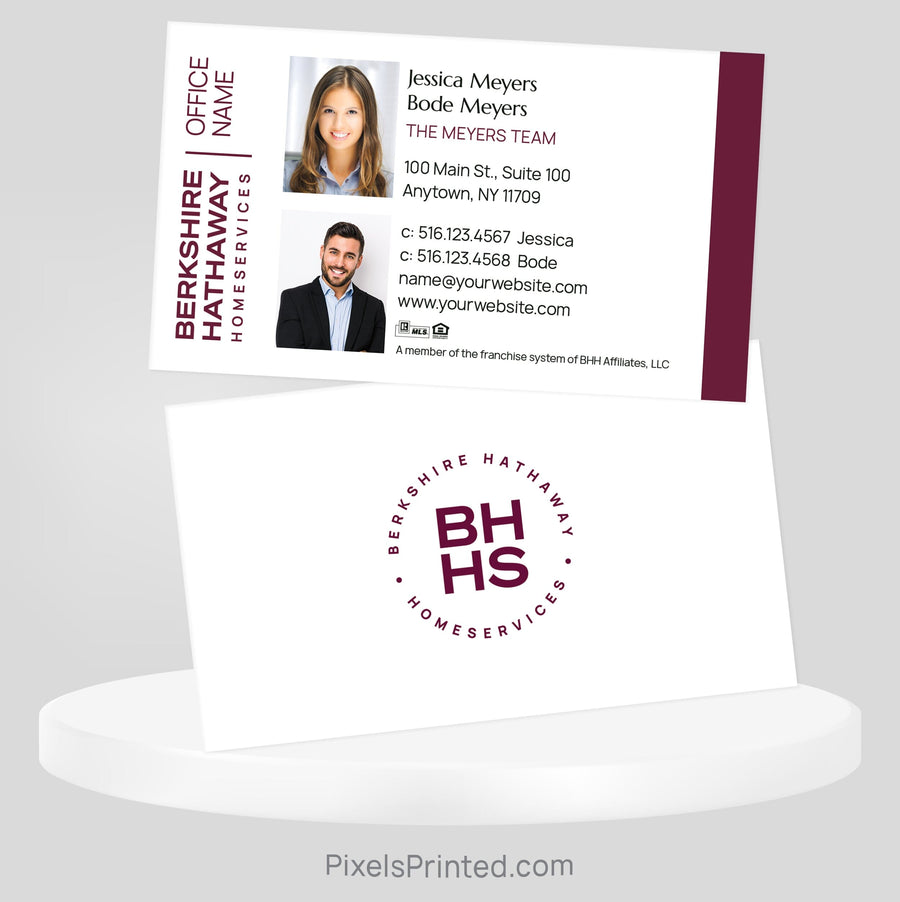 Berkshire Hathaway team business cards Business Cards PixelsPrinted 
