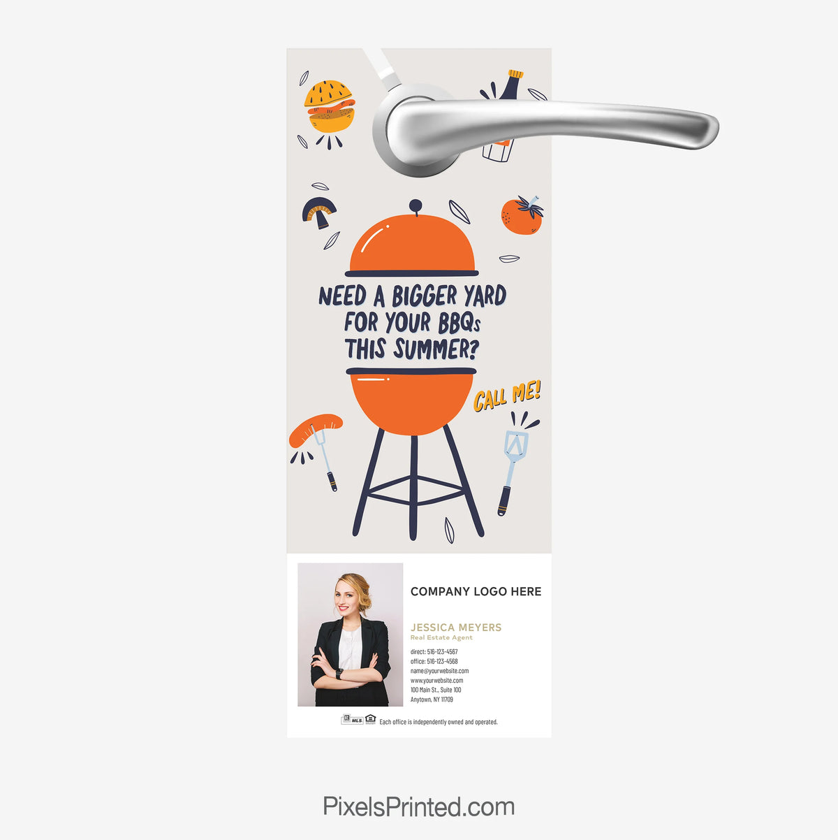 Summer lifestyle real estate door hanger for Century 21 realtors