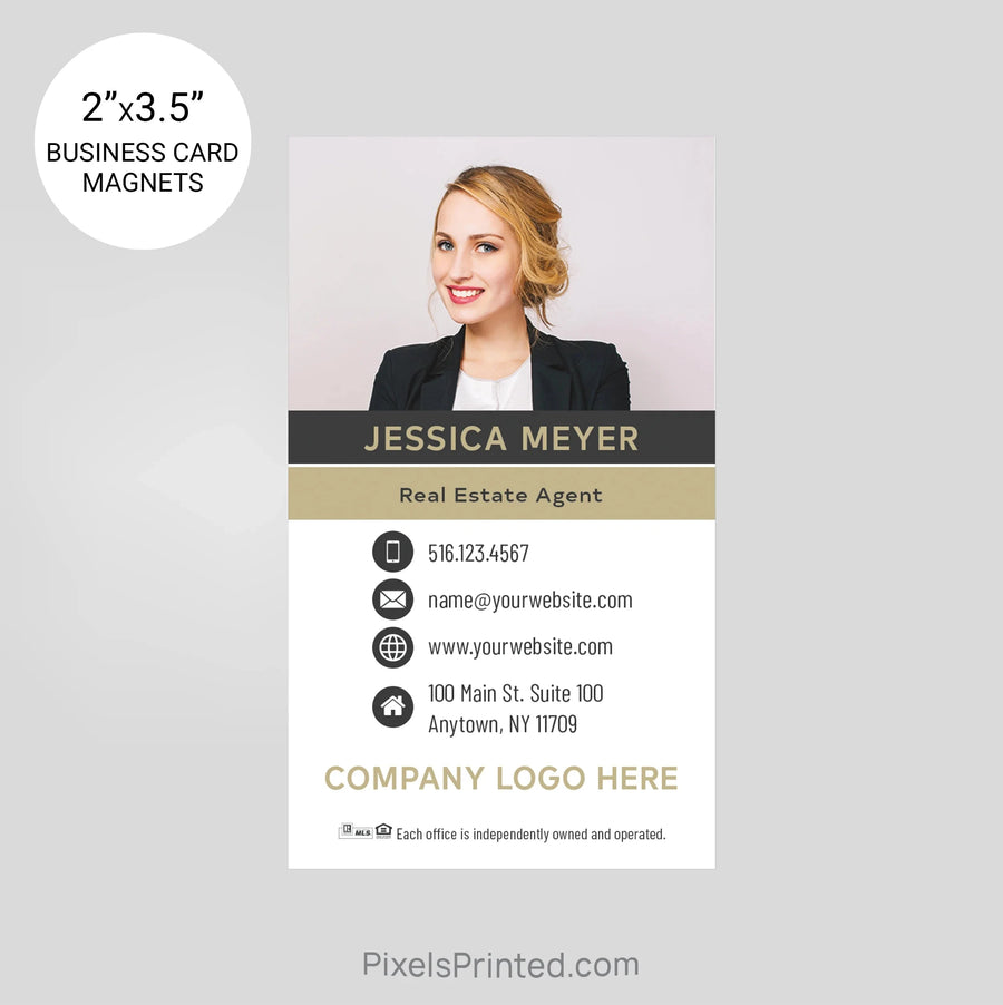 Century 21 business card magnets PixelsPrinted 