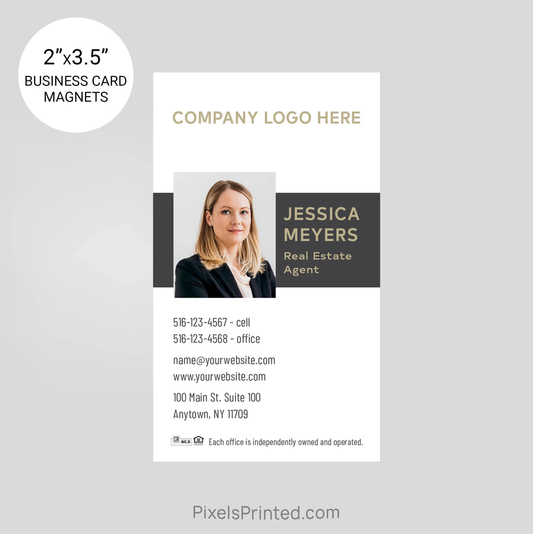Century 21 business card magnets PixelsPrinted 
